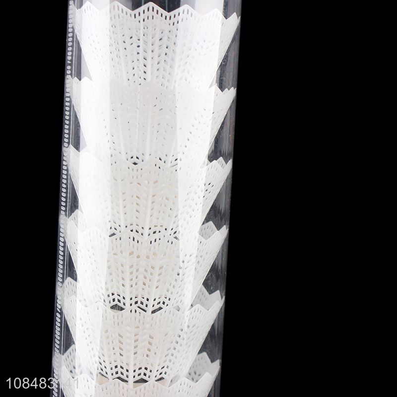 China supplier 6pcs white nylon resistant play bedminton