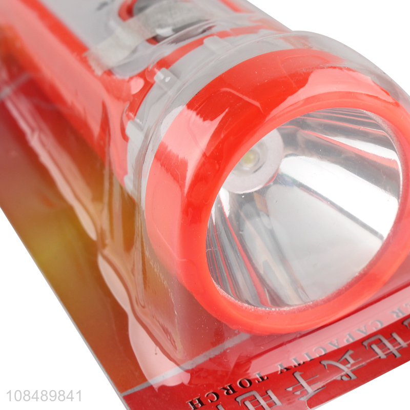 Factory wholesale plastic LED charging flashlight