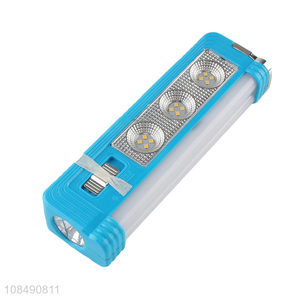 Wholesale multifunctional outdoor led camping light usb charging flashlight