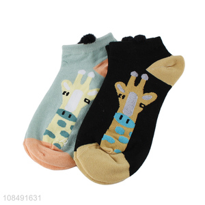 Top products animal pattern women casual ankle socks for sale