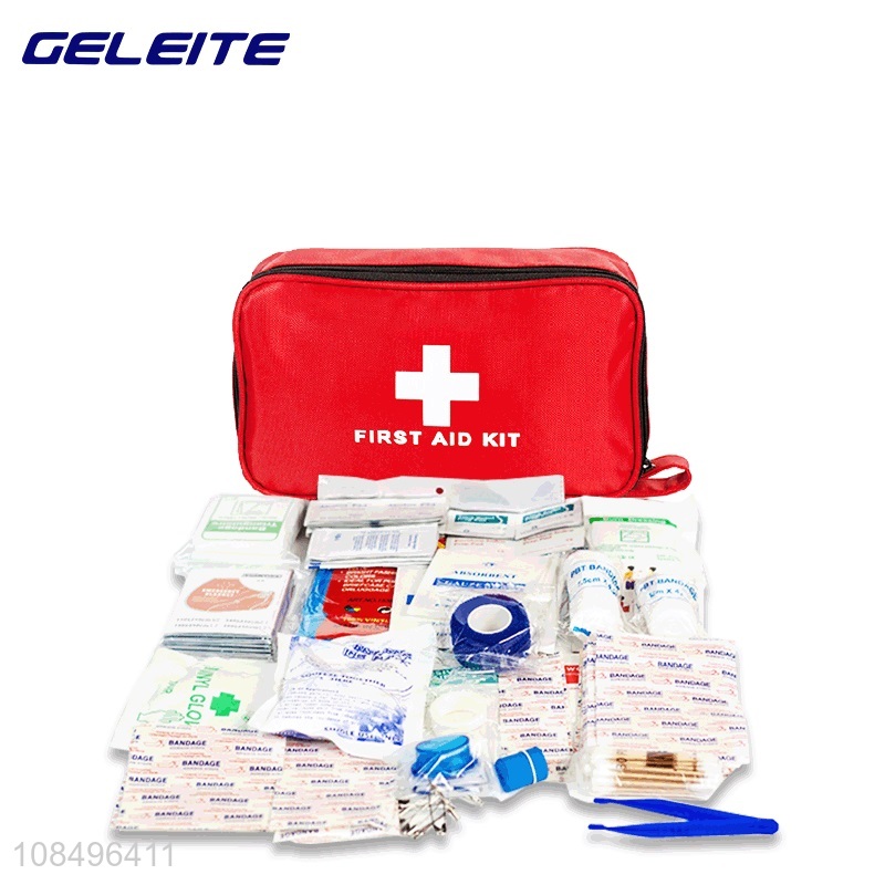 High quality 30 items 184 pieces first aid kit for home travel camping