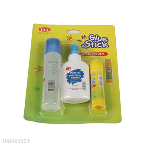 Wholesale from china non-toxic <em>glue</em> stick white pva <em>glue</em> set