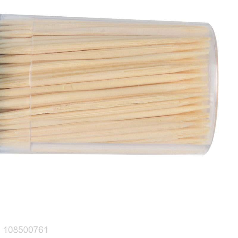 Good quality 200pcs natural bamboo toothpicks double-points toothpicks