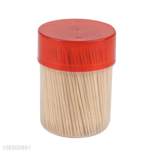 Good price 500pcs natural double-ended disposable bamboo toothpicks