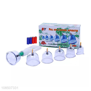Wholesale 6 cups Chinese acupoint cupping therapy set for cupping massage