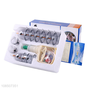 Wholesale 12 cups household vacuum cupping set cupping therapy set