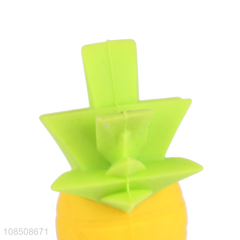 New product creative pineapple shaped silicone wine bottle stopper