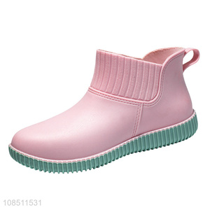 Best selling waterproof anti-slip pvc women rain boots wholesale