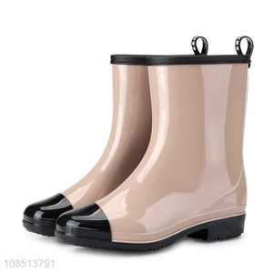 Best selling durable fashion women waterproof rain boots for outdoor