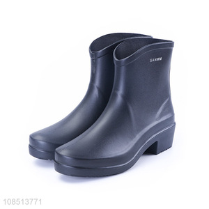 Factory price waterproof anti-slip <em>women</em> working <em>shoes</em> <em>rain</em> boots for sale