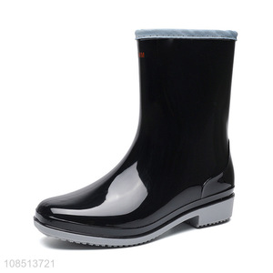 China products anti-slip pvc ladies outdoor working rain boots for sale
