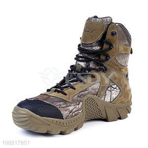 Private label men's tactical boots outdoor desert hiking boots