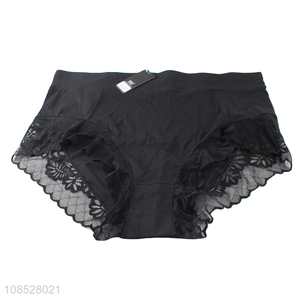 Wholesale women plus size panties sexy seamless lace <em>underpants</em>