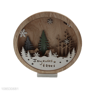 Top quality tabletop <em>decoration</em> christmas wooden ornaments