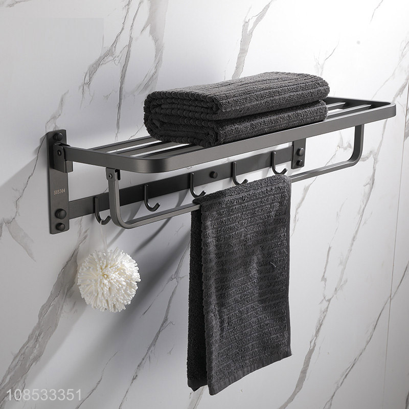 Wholesale 4pcs/set bathroom shelves wall mounted towel racks paper towel holder