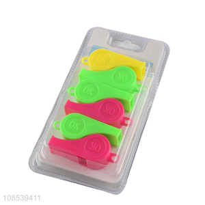 Popular products 6pieces children colourful whistle toys