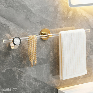 China wholesale acrylic bathroom towel bar bathroom accessories