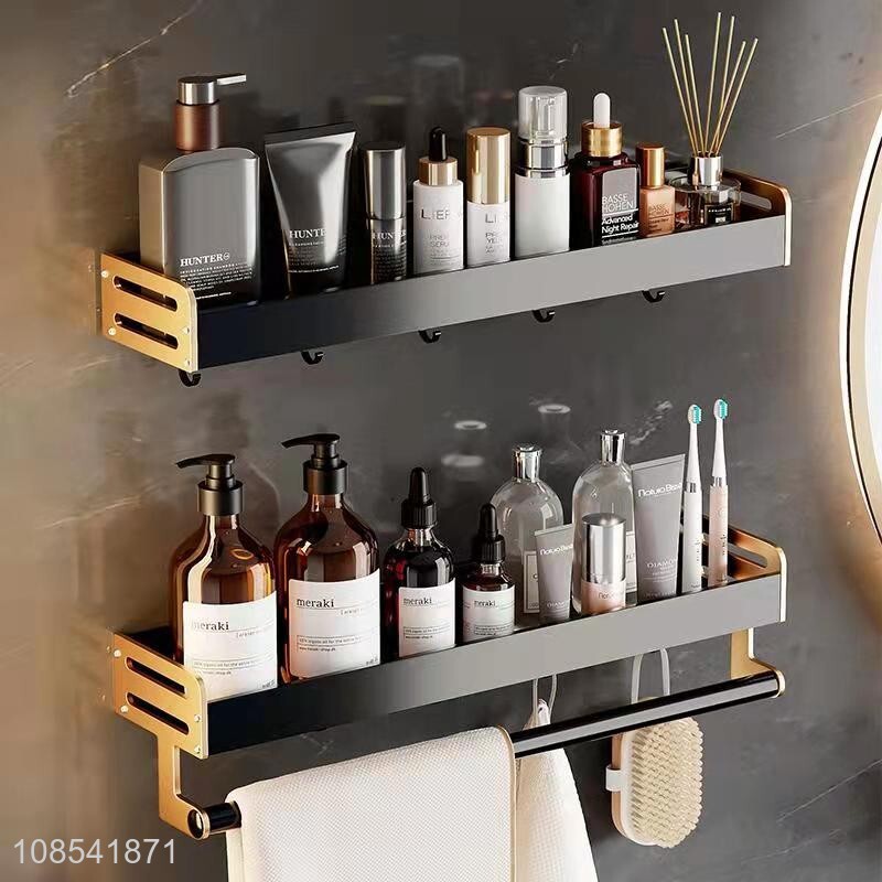 Cheap price perforation-free bathroom shelving for household