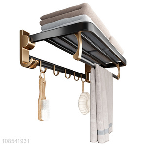 Most popular household towel rack towel bar bathroom shelves