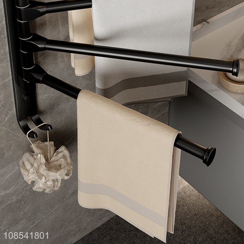 China factory bathroom accessories rotatable towel rack for sale