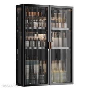 Top quality wall-mounted storage rack cosmetics storage cabinet