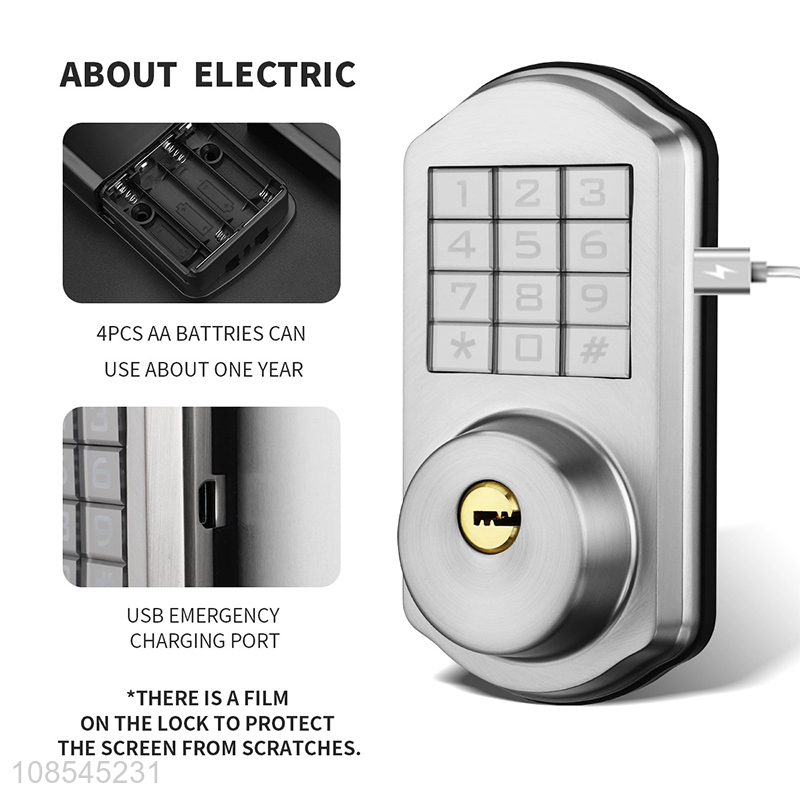 Wholesale anti-theft electronic indoor intelligent lock fingerprint door lock