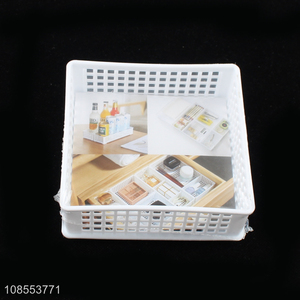 Wholesale multipurpose plastic storage basket for drawer and desktop