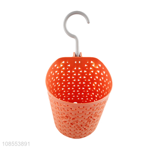 Wholesale hanging plastic storage basket bathroom kitchen storage basket