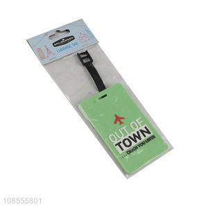 Good quality pvc travel tag for baggage luggage tag for suitcase