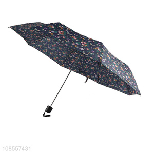 New style flower pattern <em>foldable</em> windproof <em>umbrella</em> for sale