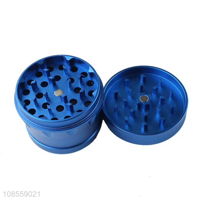 Best quality 63mm 4 layered aluminum alloy tobacco grinder manual smoke grinders