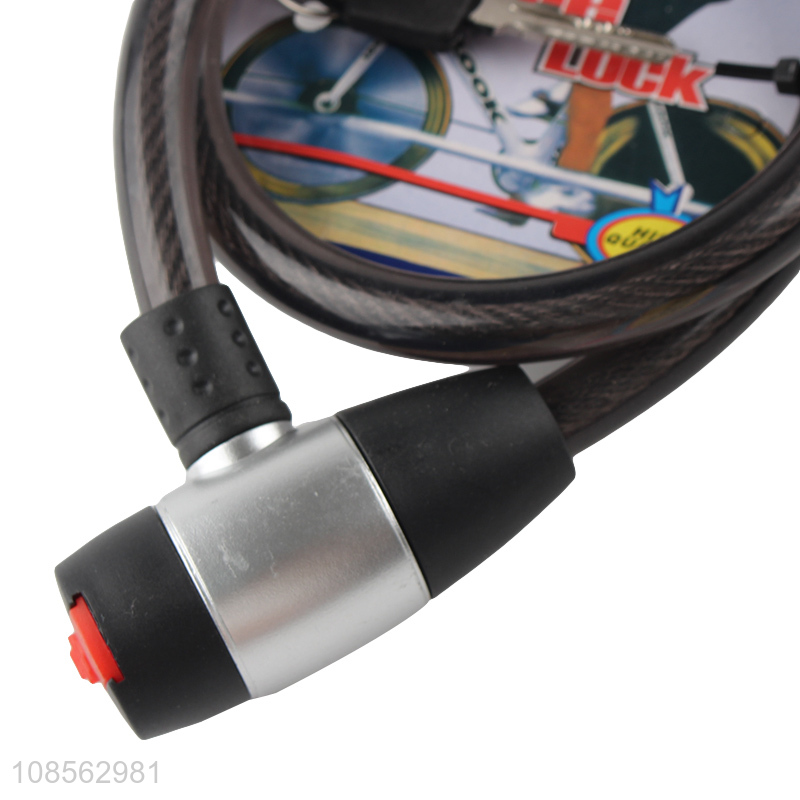 New products custom bike lock steel cable lock for bicycle