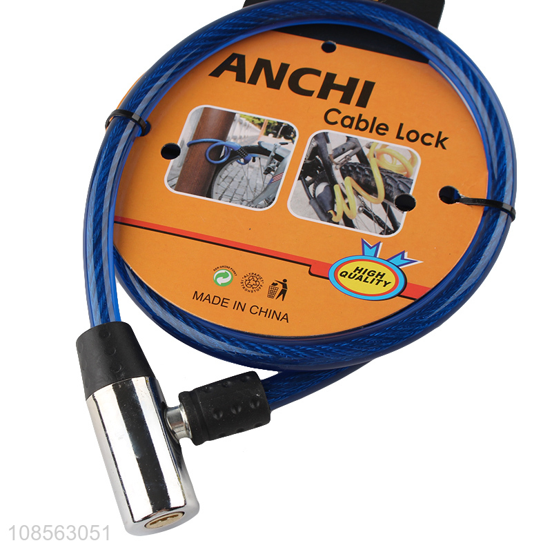 Hot product thick bike lock steel cable lock for bicycle