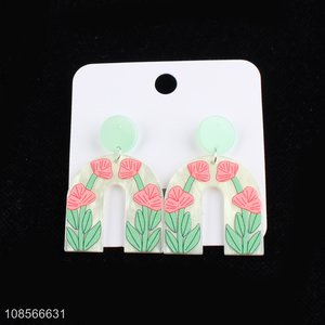 Yiwu market acrylic <em>earrings</em> statement dangling <em>earrings</em>