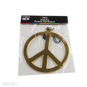 Latest <em>products</em> golden 20cm jumbo peace necklace for sale