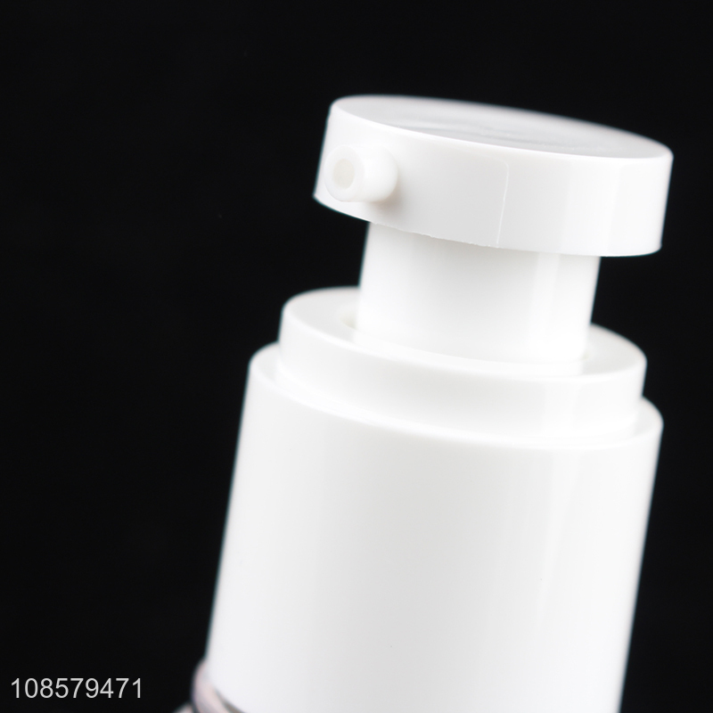 Factory price 15ml empty vacuum plastic lotion emulsion bottle