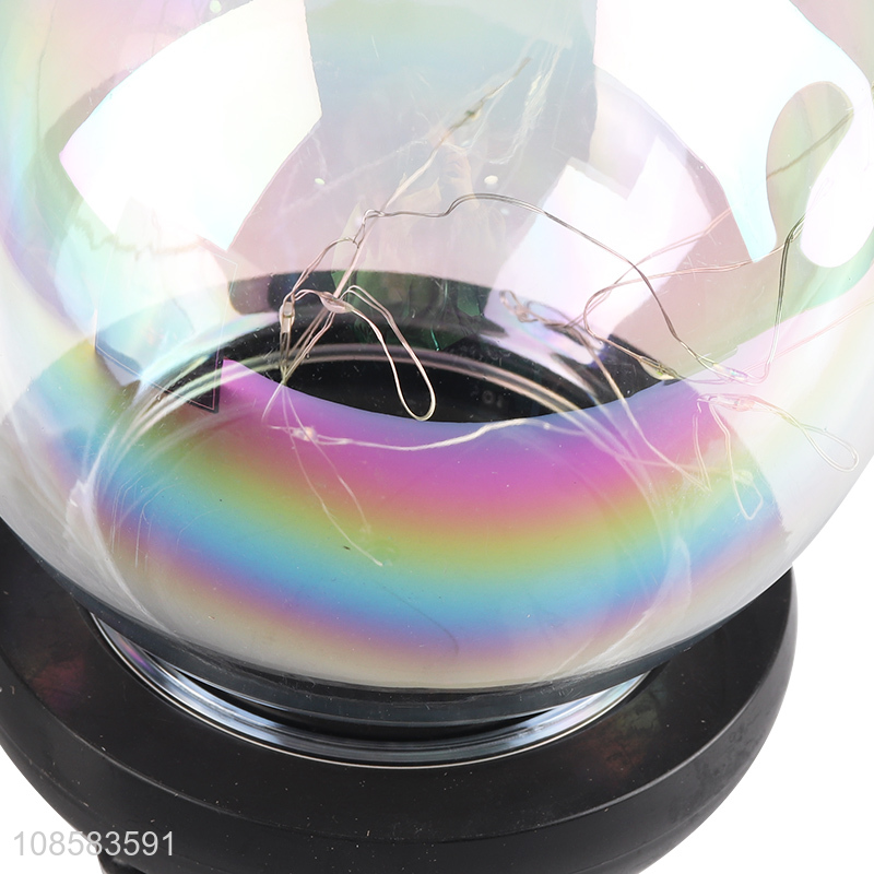 Good quality battery operated led crystal ball lamp for decor