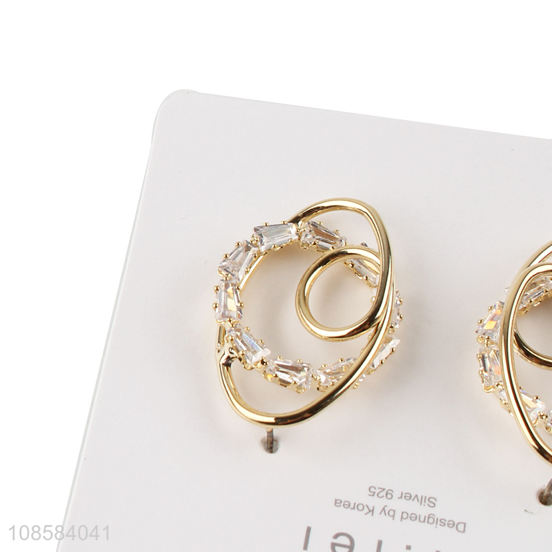 Factory supply fashion alloy women earrings for jewelry accessories