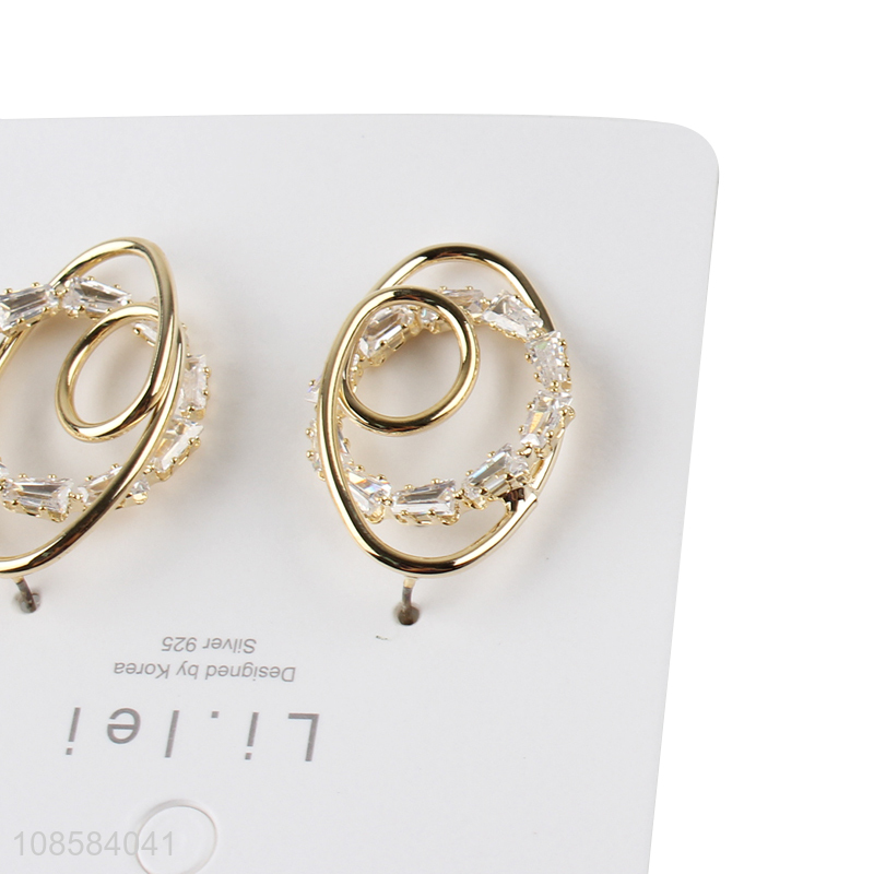 Factory supply fashion alloy women earrings for jewelry accessories