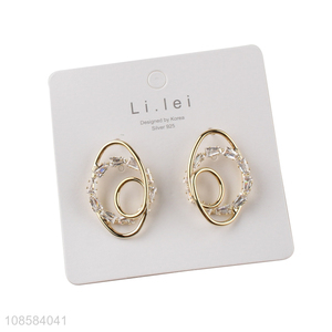 Factory supply fashion alloy <em>women</em> earrings for <em>jewelry</em> accessories