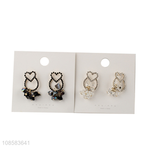 Low price creative fashion alloy <em>earrings</em> ear studs for sale