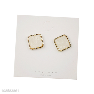Hot selling simple fashion women <em>earrings</em> ear studs for jewelry