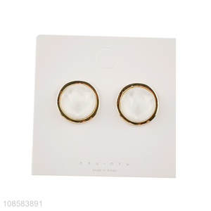 China wholesale round jewelry accessories alloy <em>earrings</em>
