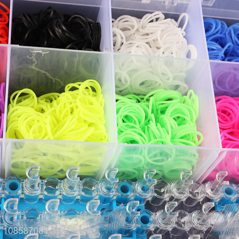 Good quality colorful rubber bands DIY bracelet kit
