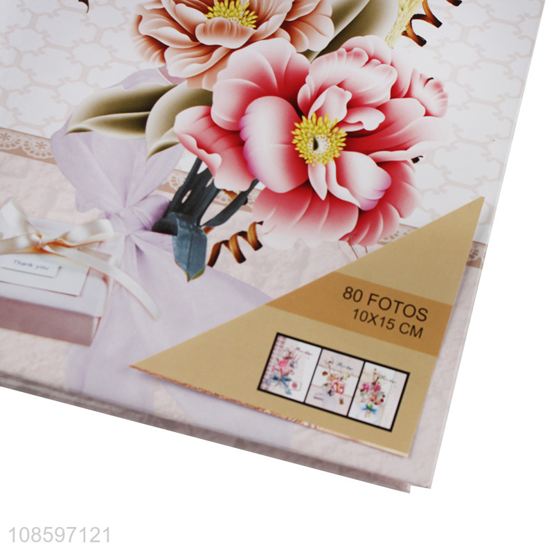 China factory flower pattern family couple photo album for sale