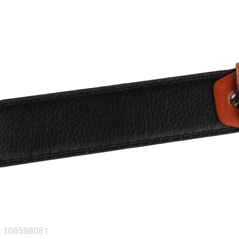 Best selling 125cm men's belt pu leather belt for jeans