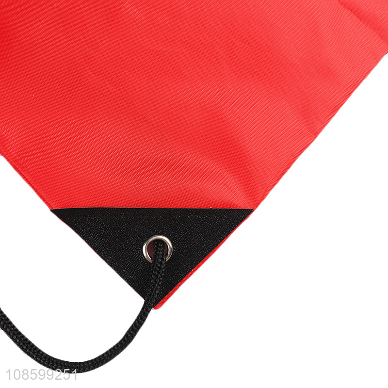 Popular products red lightweight portable drawstring backpack bag