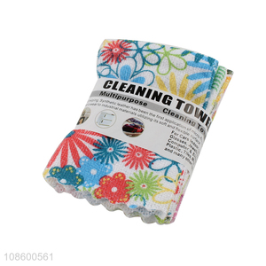 Wholesale 5pcs multipurpose cleaning towels for kitchen bathroom