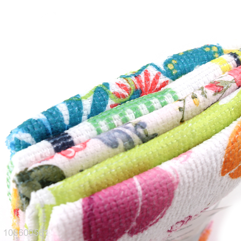 Wholesale 5pcs multipurpose cleaning towels for kitchen bathroom