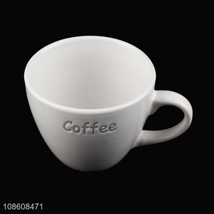 Wholesale engraved ceramic mugs custom coffee cups with handle